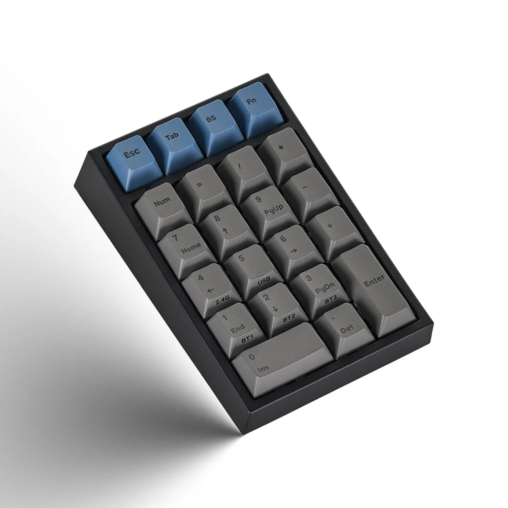 Leopold FC220TP Grey Blue Hotswap Wireless RGB Numpad Keyboard 3