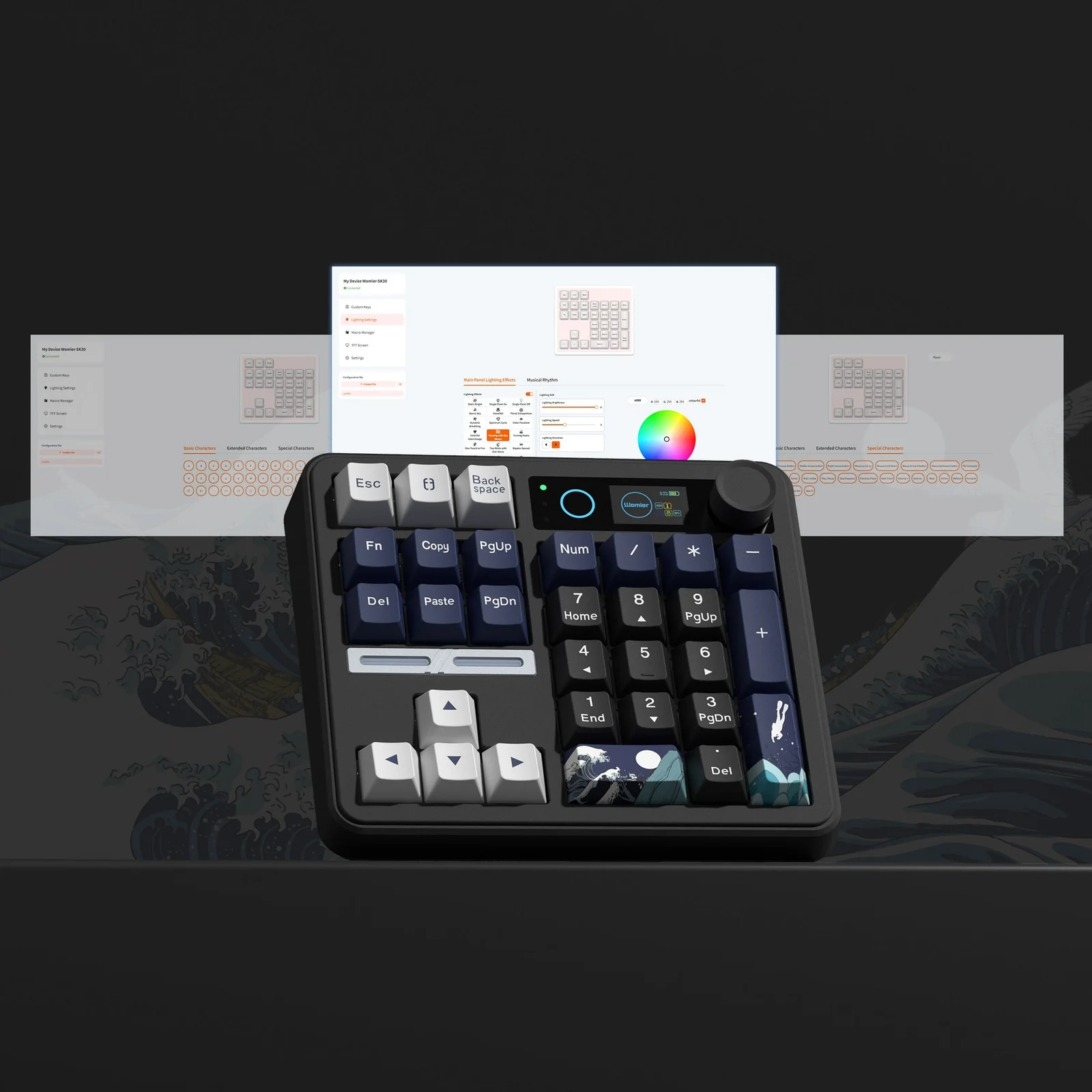 Womier SK30 Kanagawa Wireless Numpad Keyboard 4