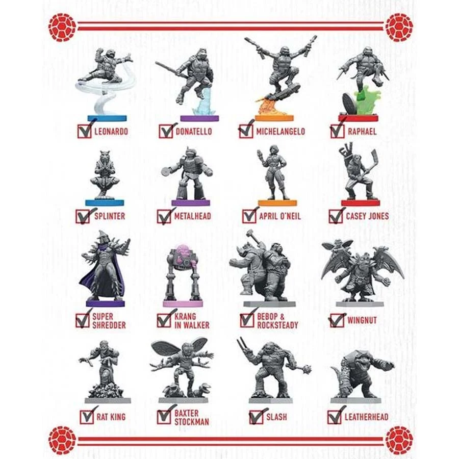 Unmatched Adventures Teenage Mutant Ninja Turtles Extra Toppings Miniatures Pack 2
