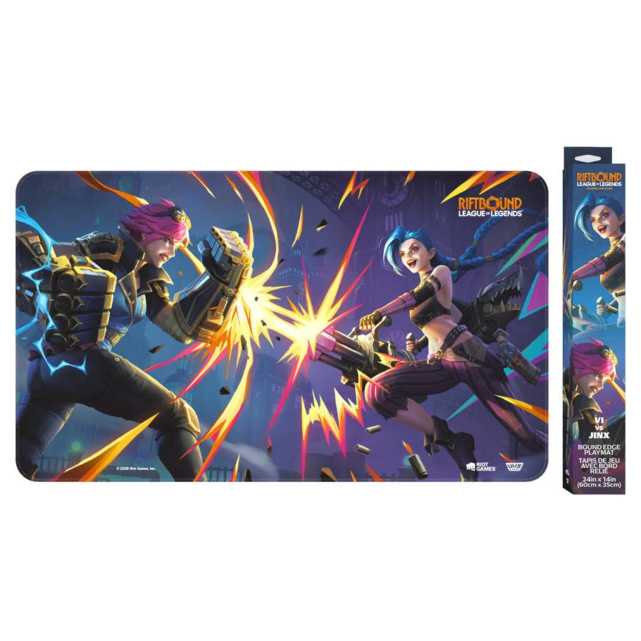 Riftbound League of Legends TCG Vendetta Playmat Vi Versus Jinx