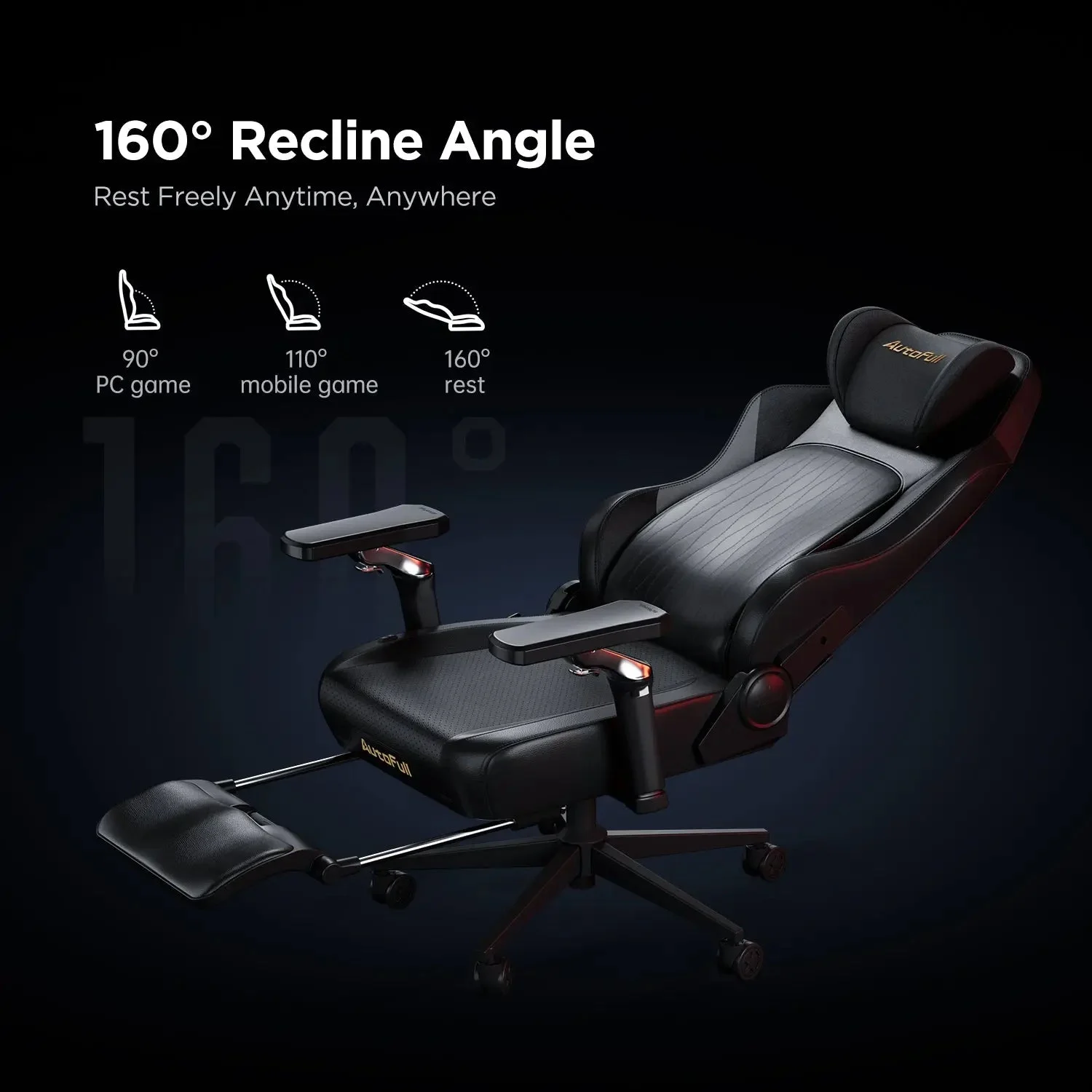 AutoFull M6 Pro Active Cooling Ergonomic Gaming Chair 4