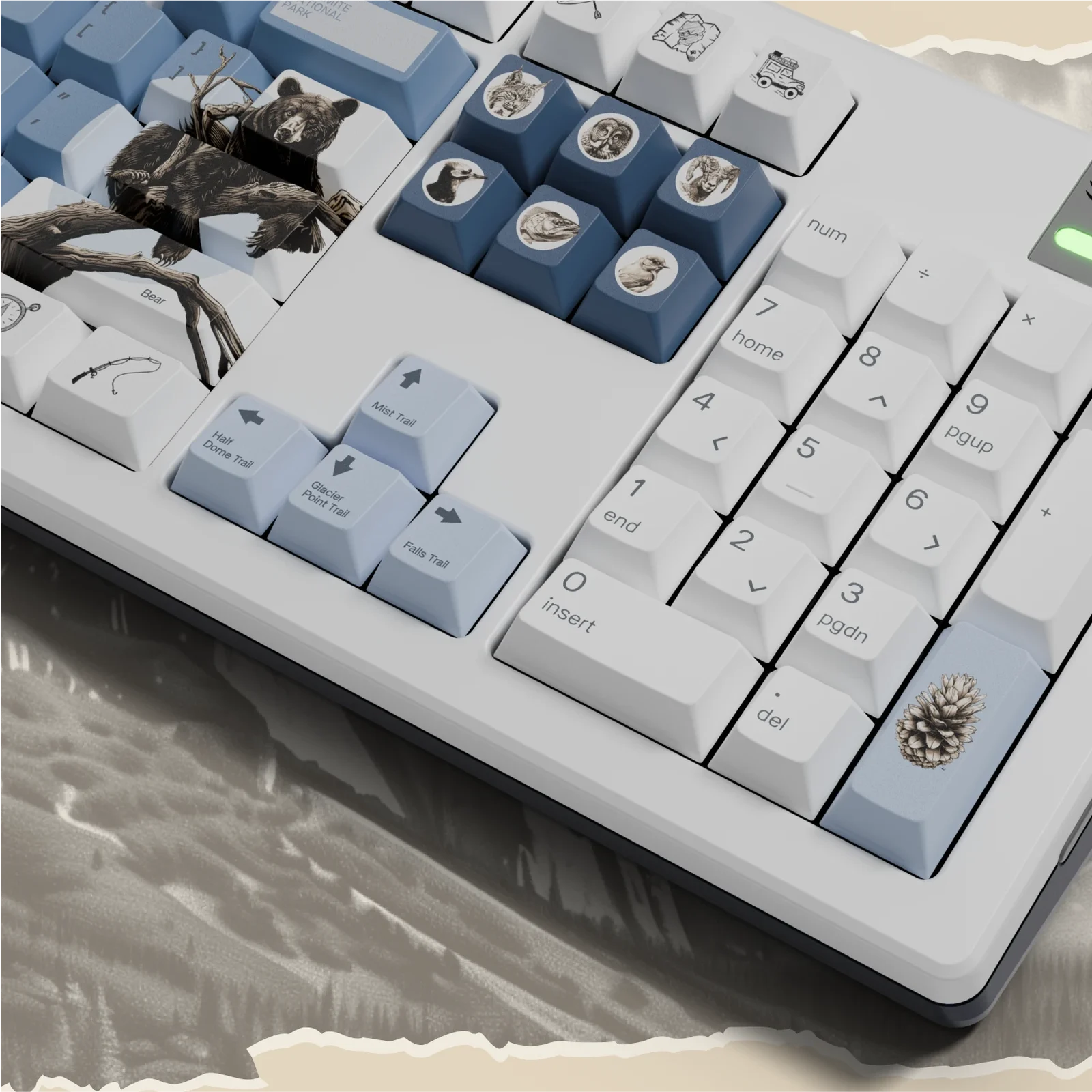 NPCA + Glorious GPBT National Parks Collection Keycaps 3