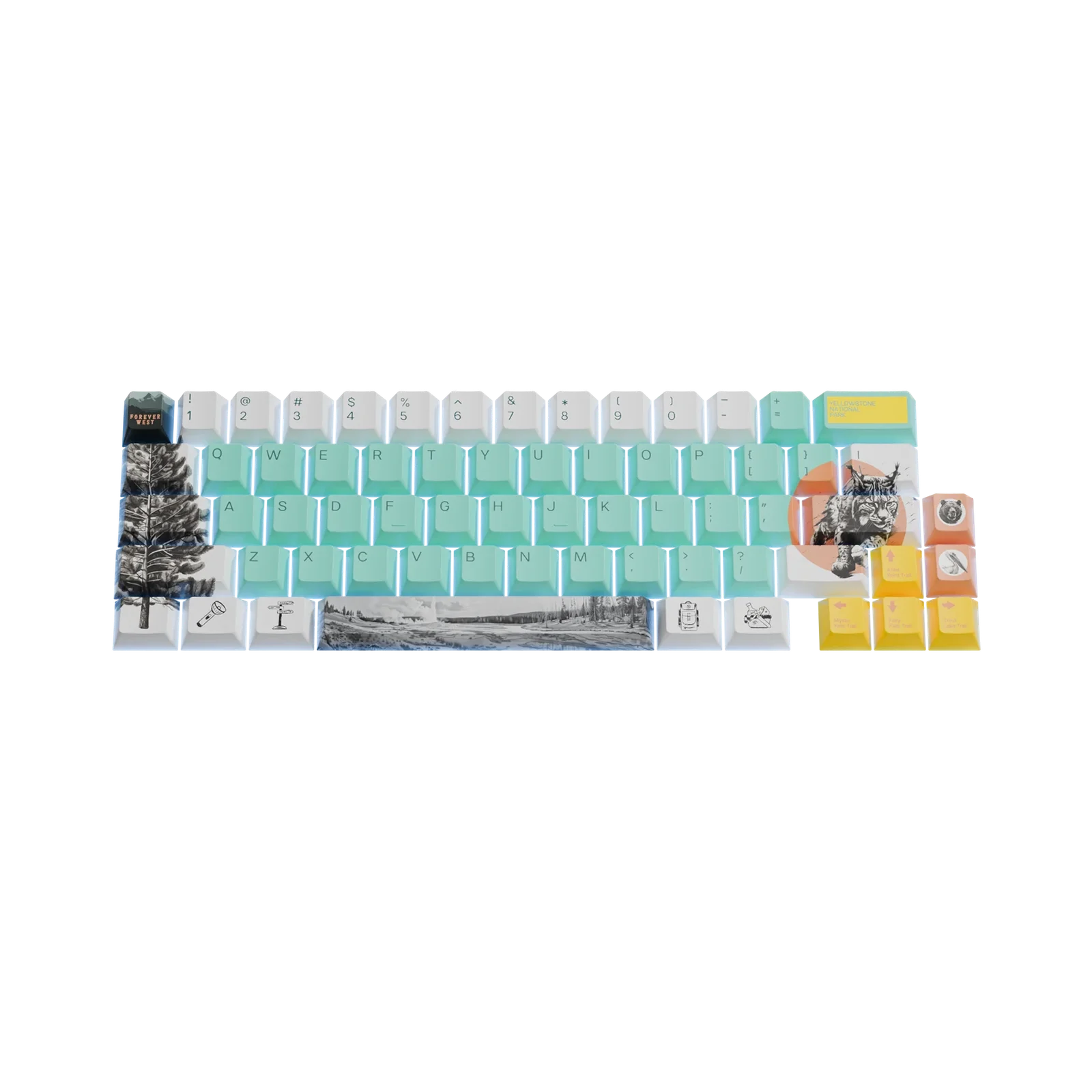 Keycaps Limited Edition Yellowstone US 2