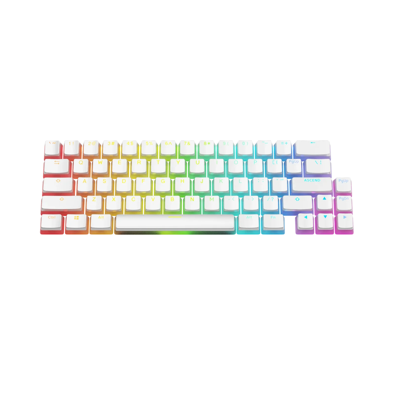 Keycaps Aura V3 White US 2