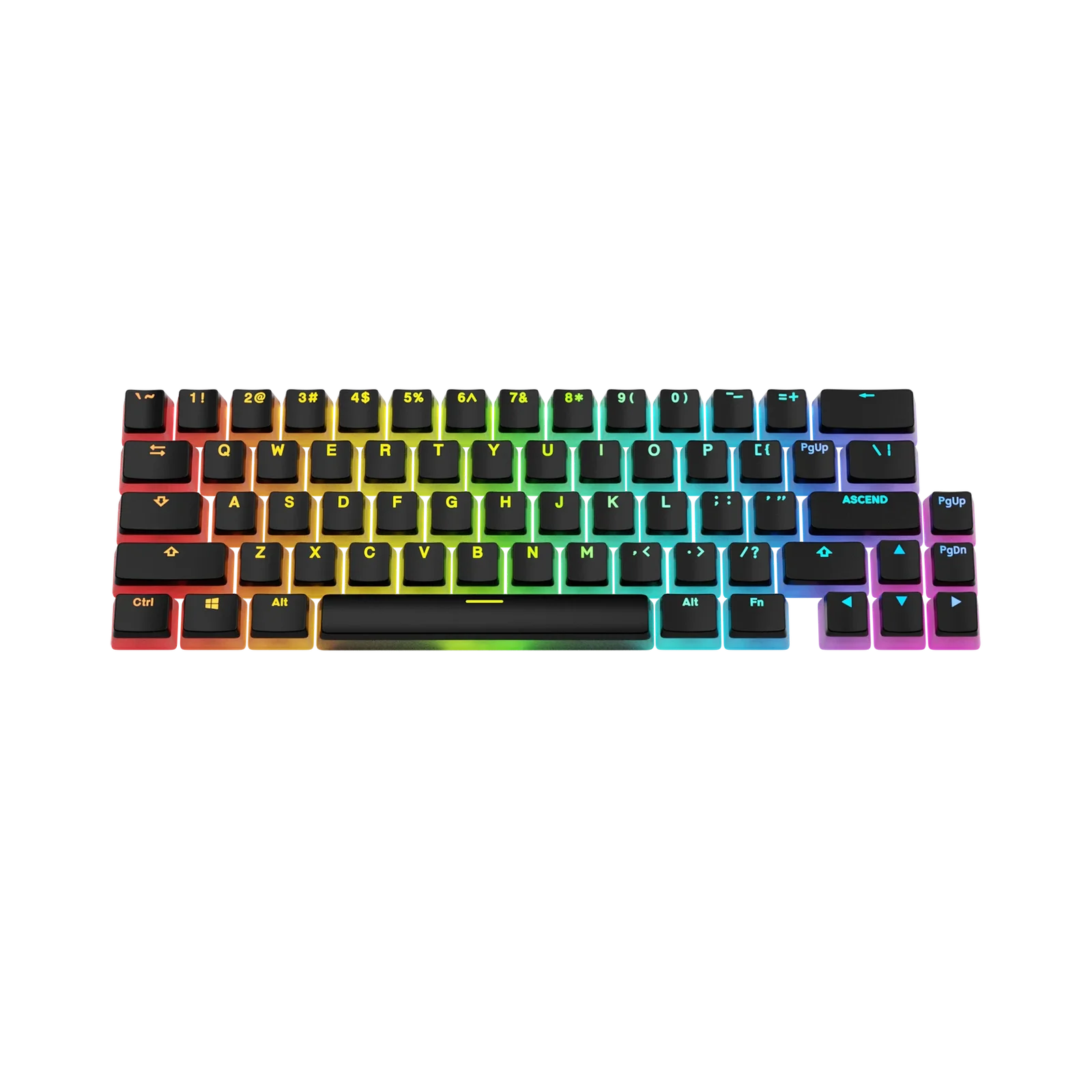 Keycaps Aura V3 Black US 2