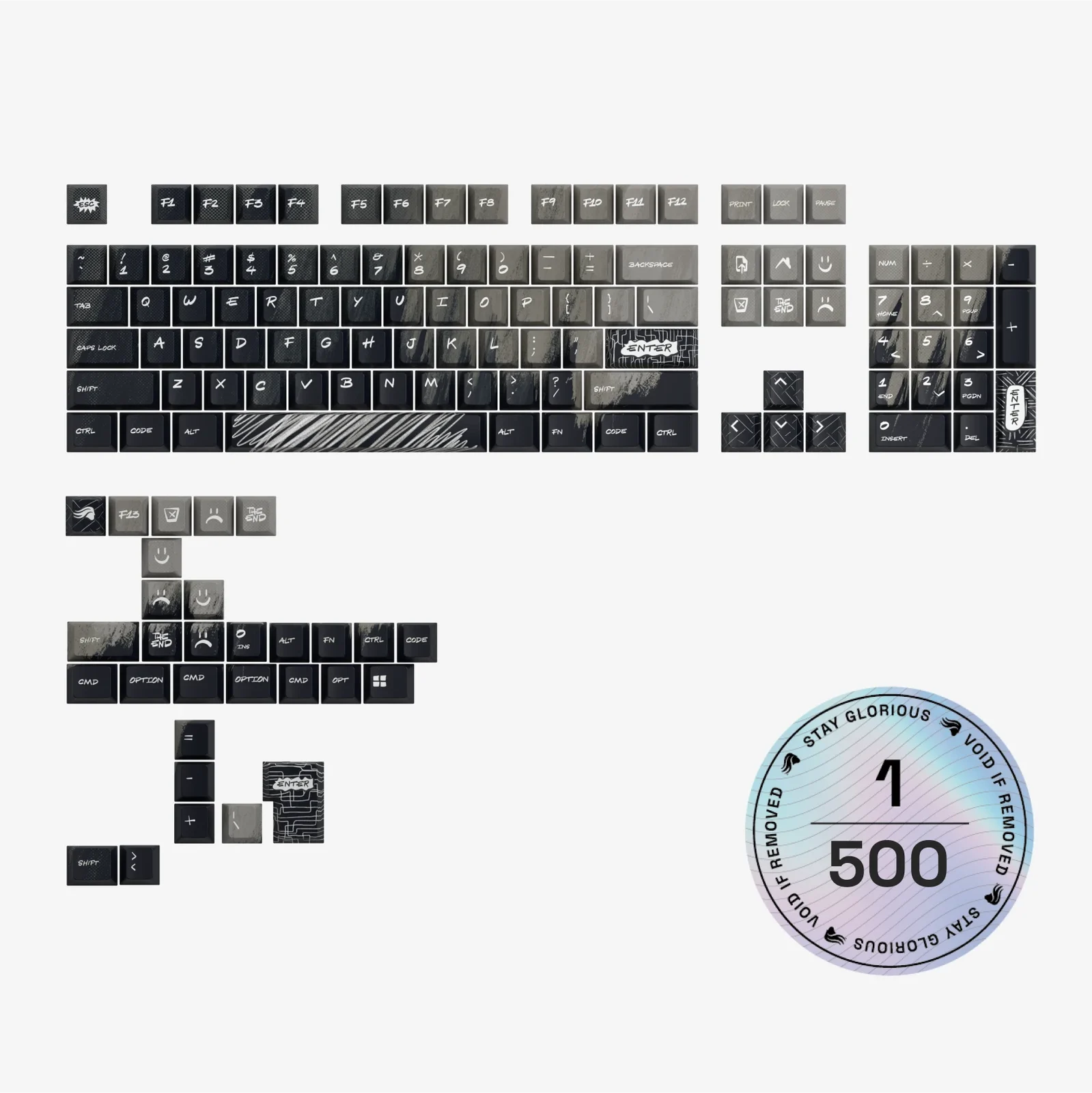 GPBT Ink Noir Keycaps 5