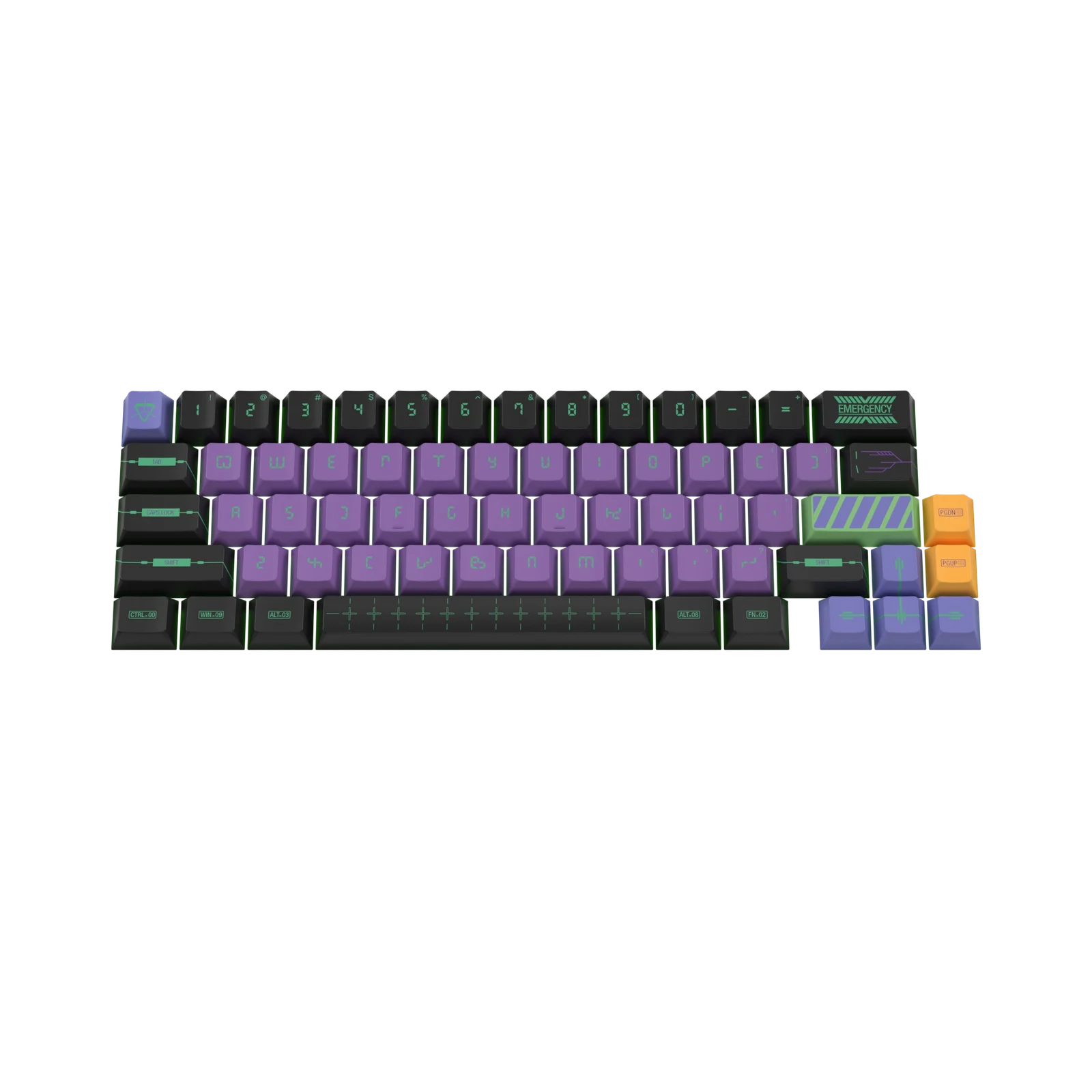 Keycaps Zero One US 2