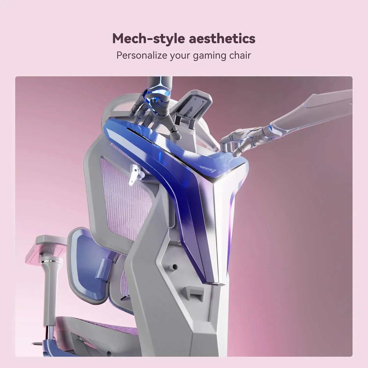 AutoFull G7 Pink Ergonomic Gaming Chair 4